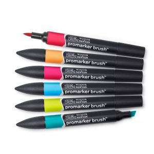 Boite de 6 brushmarkers couleurs de tons moyens