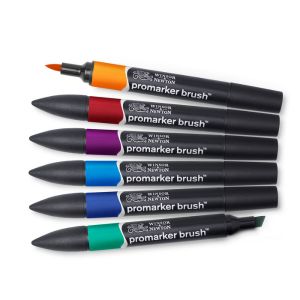 Set de 6 brushmarkers couleurs de tons riches