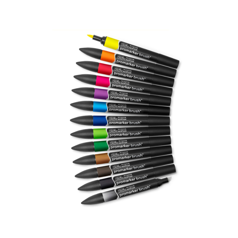 Set de 12 Brushmarker+ blender offert- Set n°1