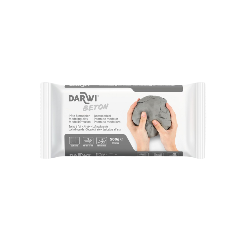 Pâte à modeler autodurcissante - Béton - Darwi