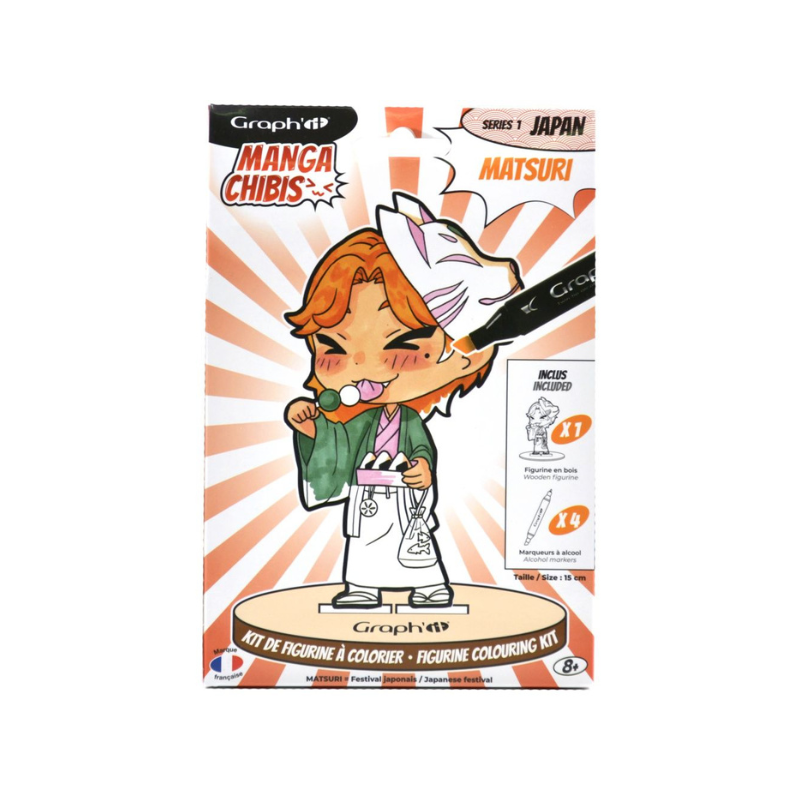 Kit coloriage figurine - Matsuri - Graph'it chibis 
