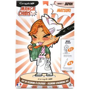 Kit coloriage figurine - Matsuri - Graph'it chibis 