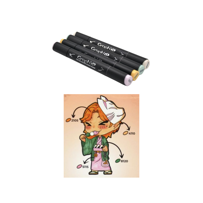 Kit Graph'it chibis figurine Masturi à personnaliser