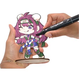 Kit figurine Kunoichi à colorier - Graph'it chibis 