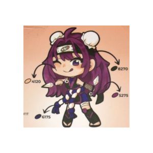 Kit Graph'it chibis - figurine Kunoichi à personnaliser