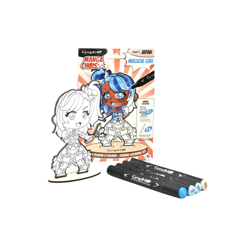 Kit Graph'it chibis coloriage figurine Magical Girl