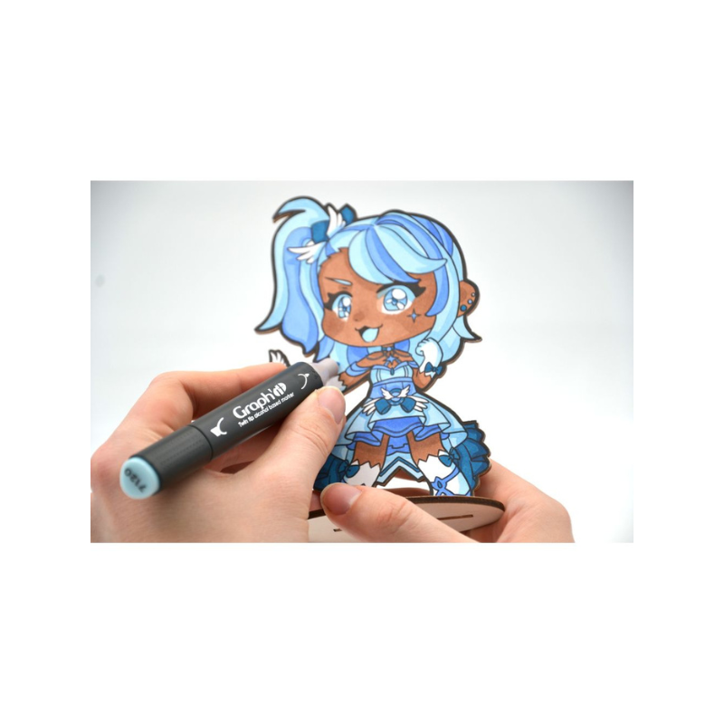 Kit coloriage manga Graph'it chibis - figurine Magical Girl