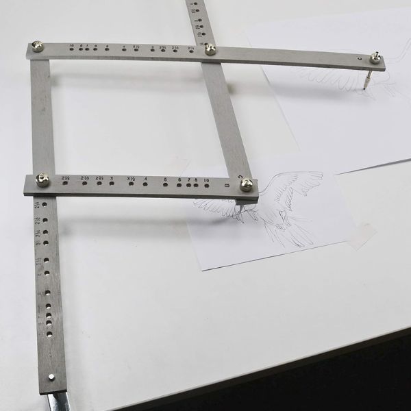 Pantographe en bois 35 cm pour reproduction dessin à l'échelle - Graphoplex 