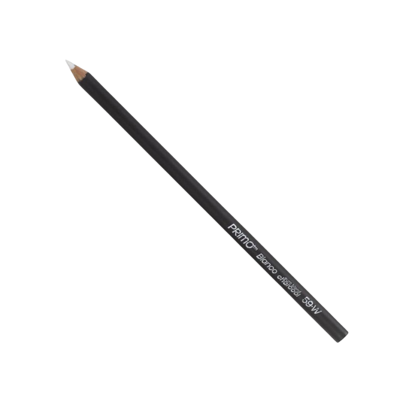 Crayon Fusain Primo Blanc pour contrastes et réhauts de lumière