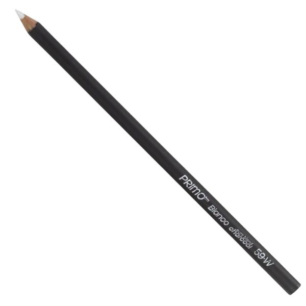 Crayon Fusain Primo Blanc pour contrastes et réhauts de lumière