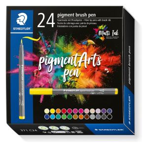 Boite de 24 feutres Staedtler pigment brush encre Multi Ink
