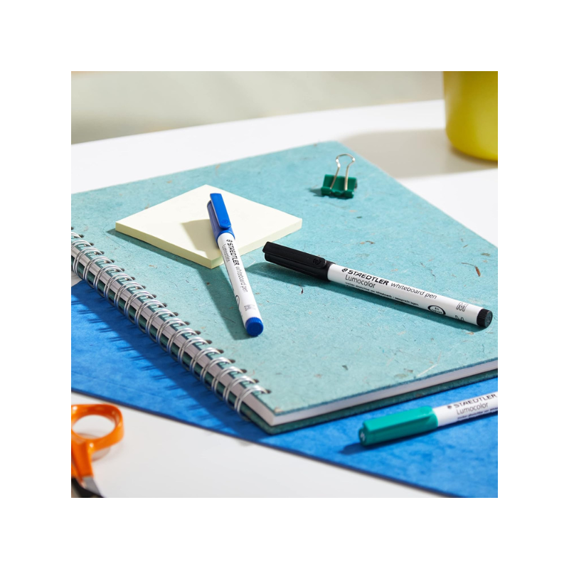 Assortiment de 4 marqueurs pour tableau blanc Lumocolor 301 Staedtler