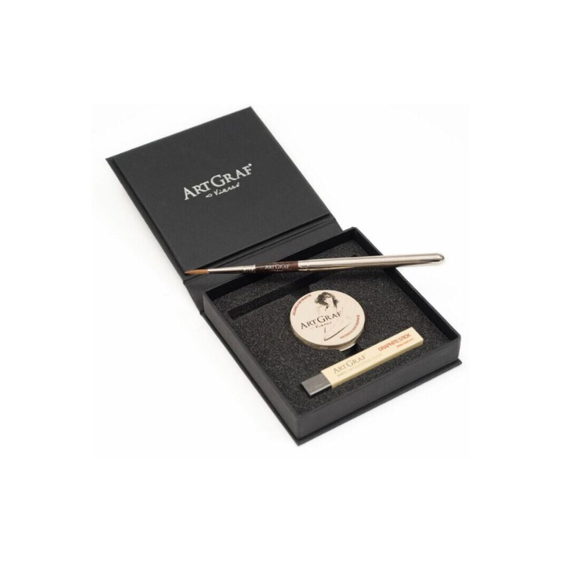 Kit ArtGraf aquarelle graphite + bâton souple + pinceau
