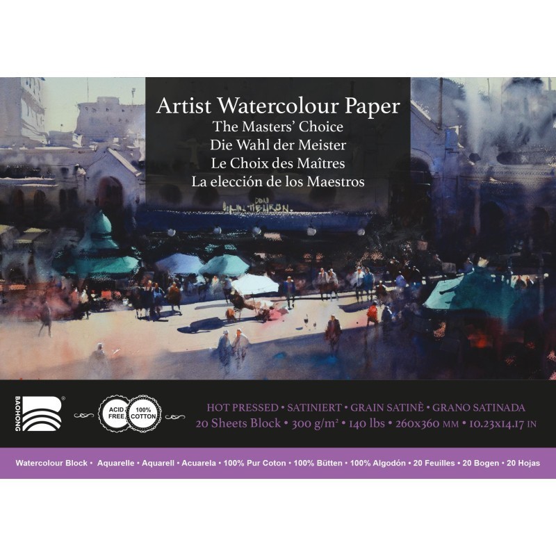 Bloc aquarelle Baohong - 260x36 - Alvaro Castagnet