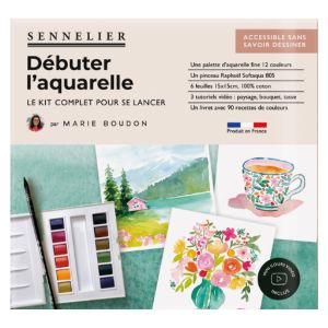 Set complet "Débuter l'aquarelle" - Marie Boudon - Sennelier