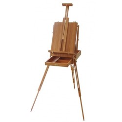 Boîte chevalet en Bambou Manet avec tiroir et palette