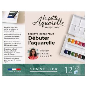 Set aquarelle 12 demi-godets Marie Boudon - Sennelier