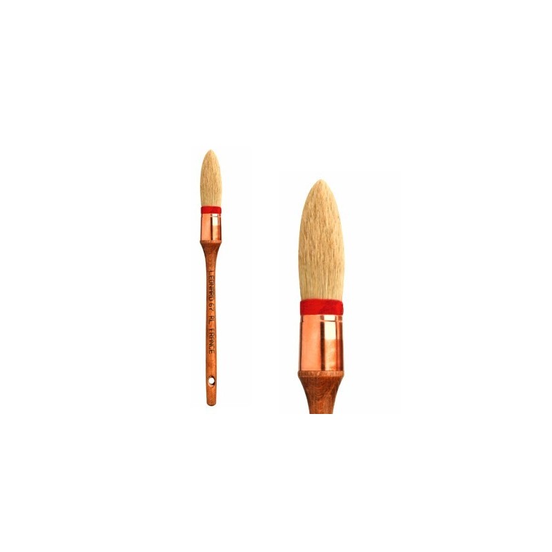 Brosse pouce à réchampir ou à glacer Léonard 67RL,  brosse pour la décoration