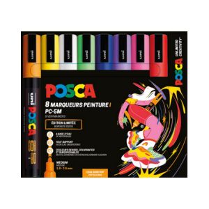 Set de 8 POSCA  - PC5M - Edition limitée Pop