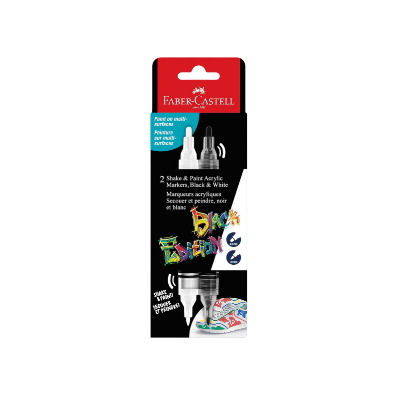 Set Black Edition Shake & Paint Marker - Faber Castell