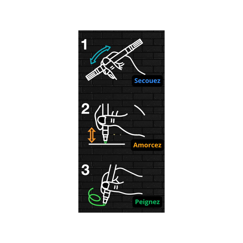 Set marqueur blanc acrylique double pointe Faber Castell - Black Edition Shake & Paint Marker