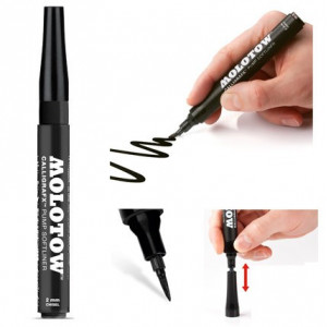 Marqueur pinceau Calligrafx rechargeable - Molotow