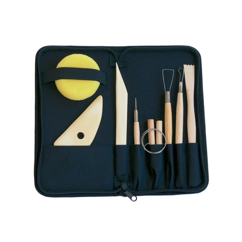 Trousse 8 outils pour le modelage, la sculpture et la poterie