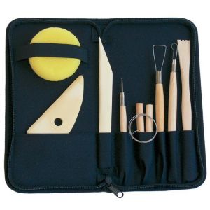 Trousse 8 outils pour le modelage, la sculpture et la poterie