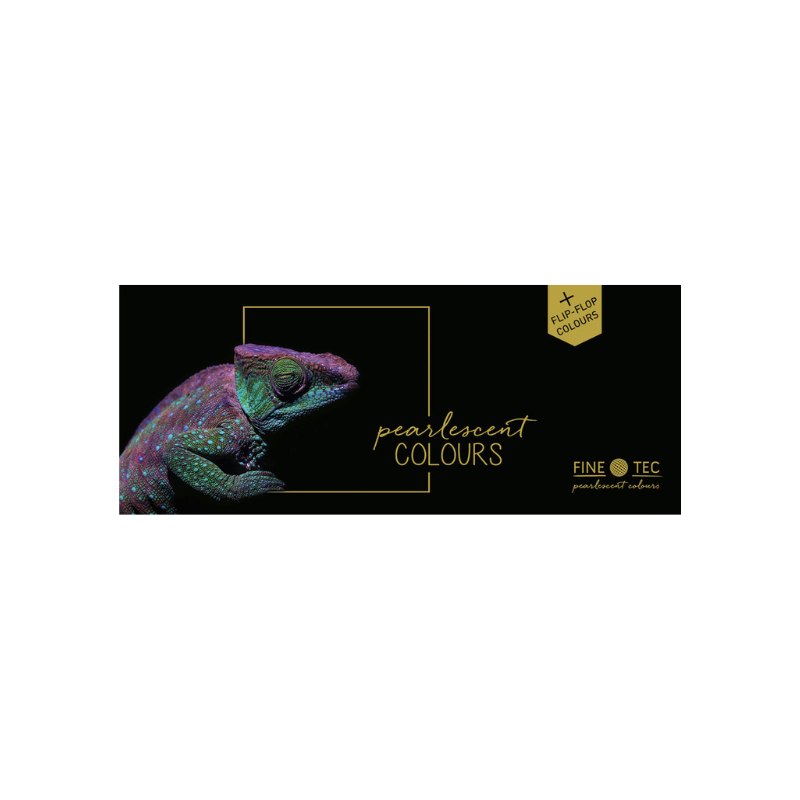 Boîte aquarelle Finetec 24 couleurs - 22 nacrées + 2 flip-flop