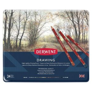 Set 24 crayons de couleurs Drawing Derwent
