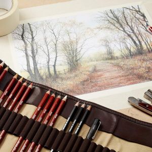 Boîte metal Derwent - 24 crayons de couleurs Drawing