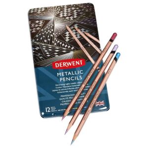 Set de 12 crayons Metallic Derwent