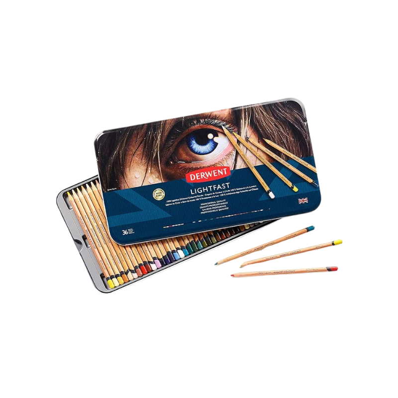 Boîte 36 crayons de couleur Lightfast - Derwent Derwent 