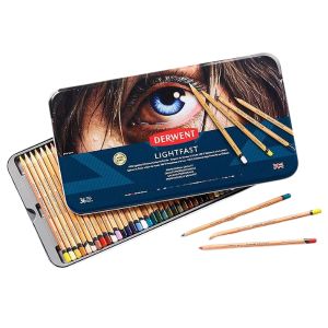 Boîte 36 crayons de couleur Lightfast - Derwent