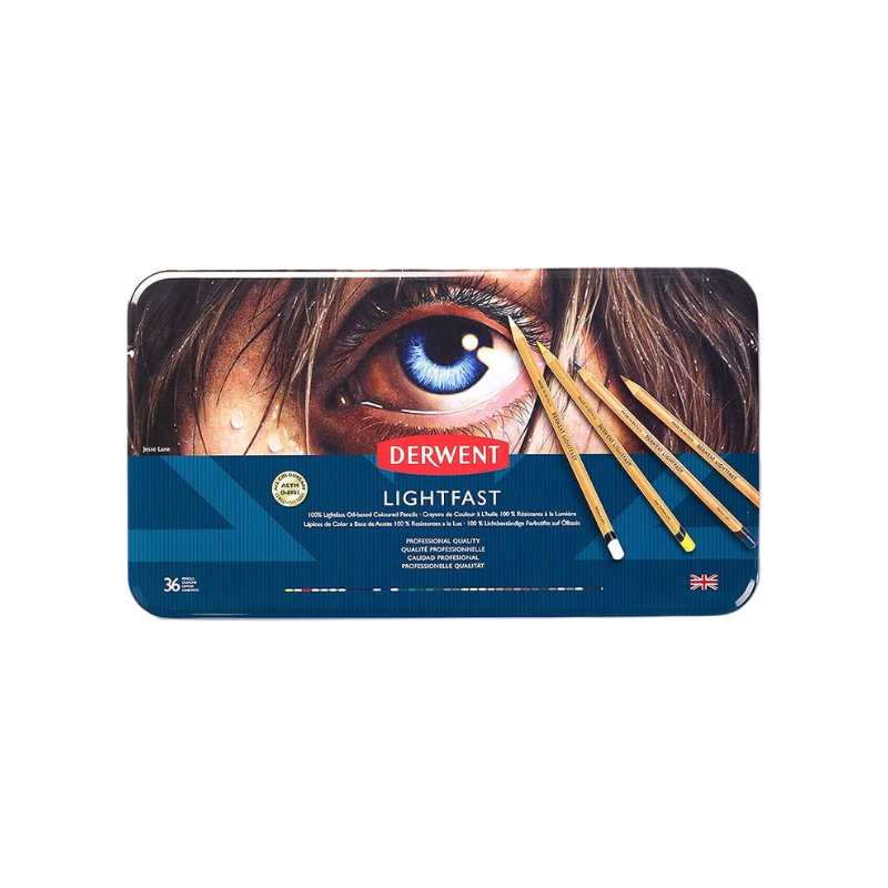 Boîte 36 crayons de couleur Lightfast Derwent