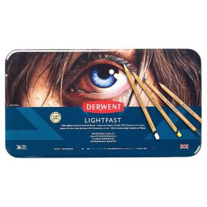 Boîte 36 crayons de couleur Lightfast Derwent