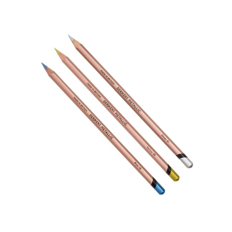 Crayons de couleurs Metallic Derwent