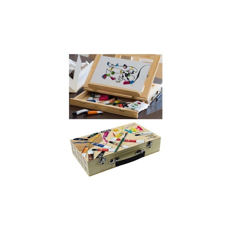 Coffret de peinture avec chevalet Artist Kid de Pébéo