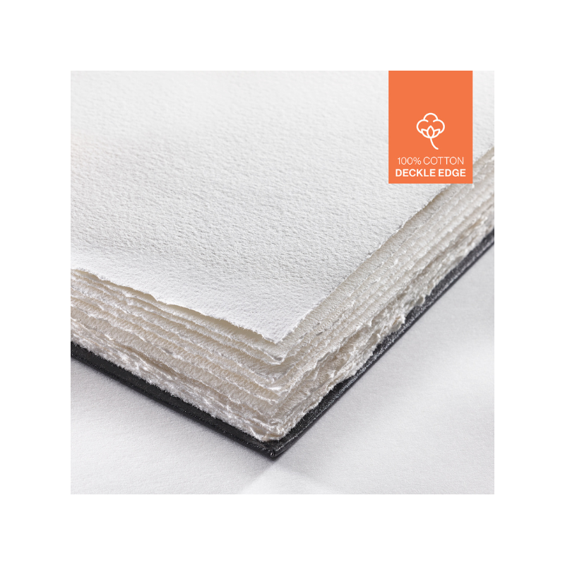 Carnet aquarelle Hahnemühle bords frangés 100% coton 250g