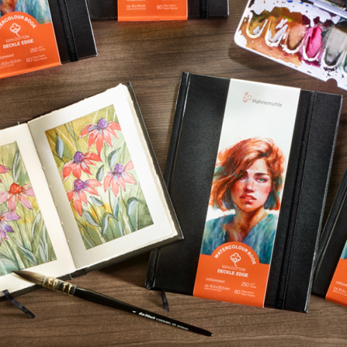 Carnet aquarelle haut de gamme Hahnemühle 100% coton 250g
