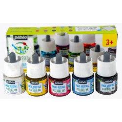 Set d'encre végétale - couleurs primaires - Pébéo