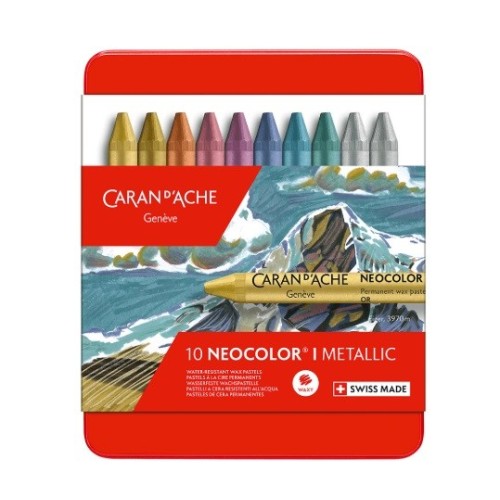 Set de 10 craies Neocolor métalliques - Caran d'Ache