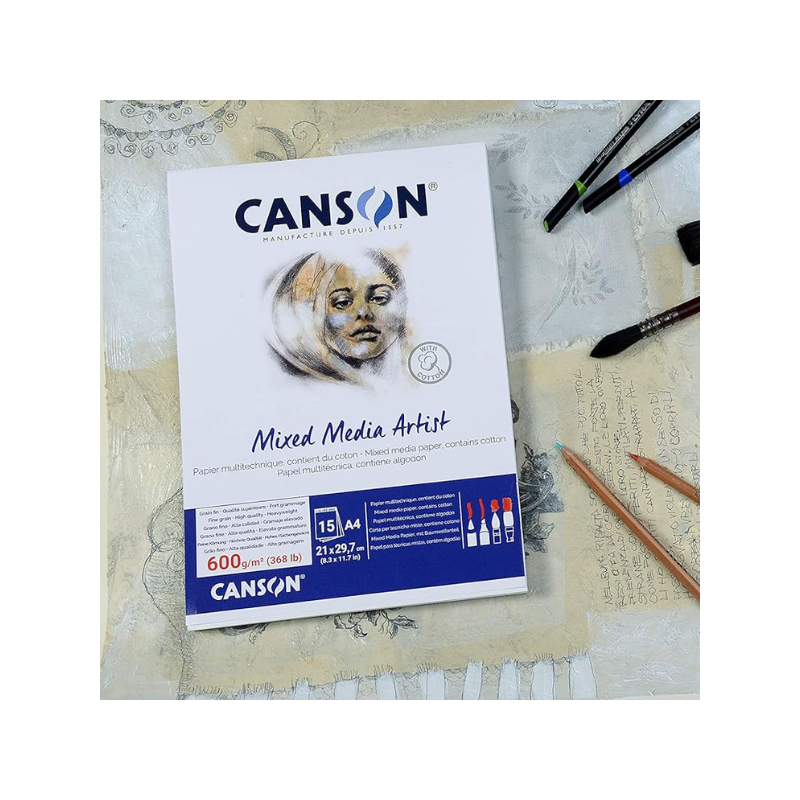 Papier Canson Mixed Media Artist 600gr