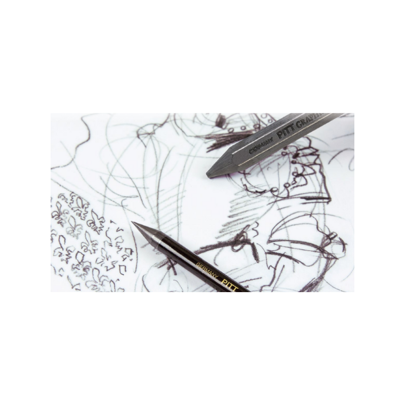 Craie graphite Pitt 12mm ombrages intenses Faber-Castell