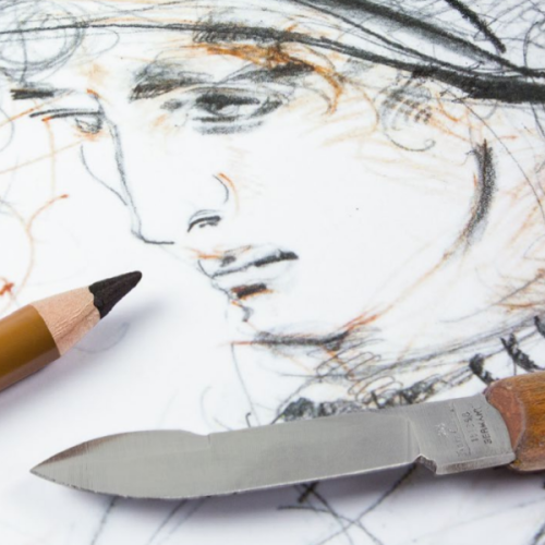 Crayon fusain compressé Faber-Castell Pitt sec