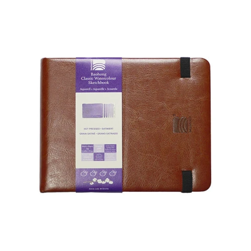 Carnet aquarelle Classic Baohong 300g papier 100% coton