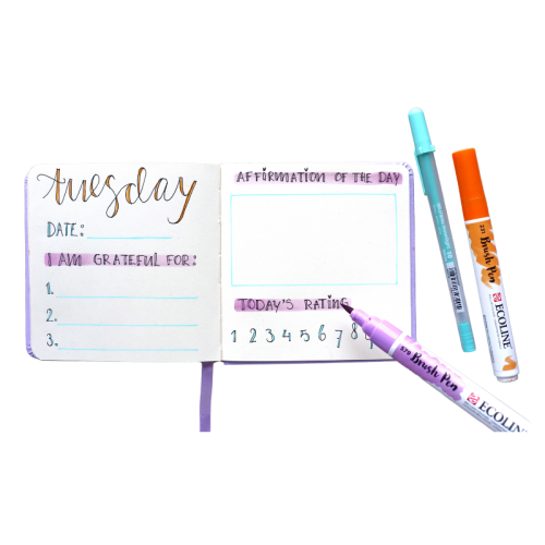 Kit hand lettering Royal Talens - Happiness journal - Art création