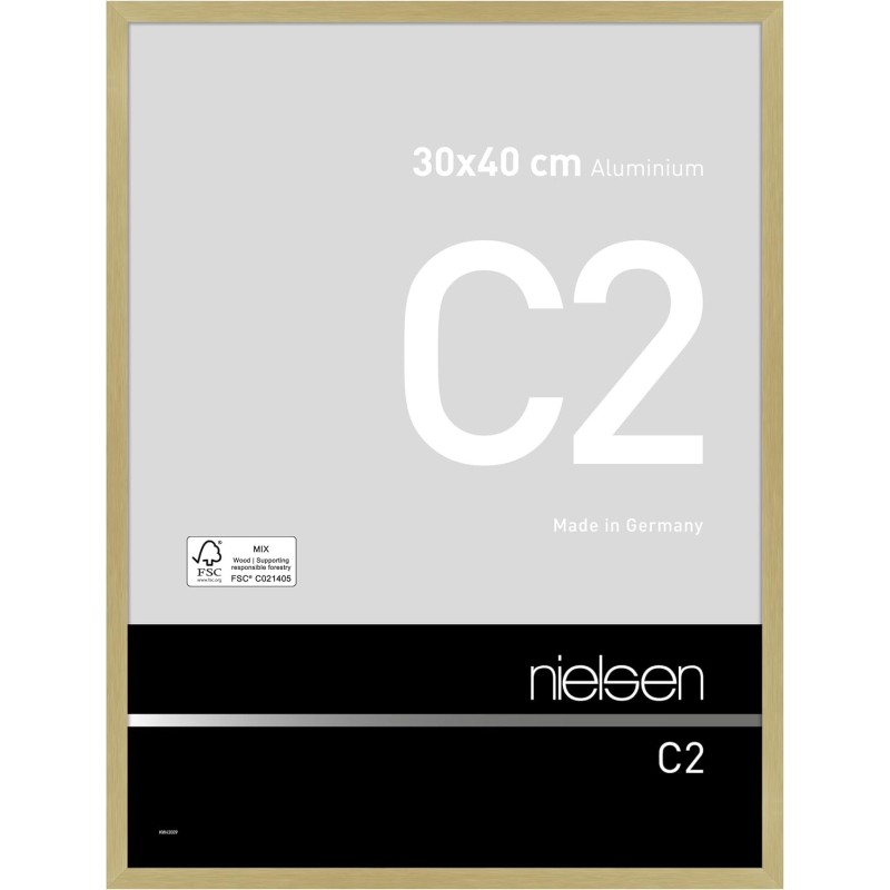 Cadre aluminium Nielsen C2 - doré or mat brossé