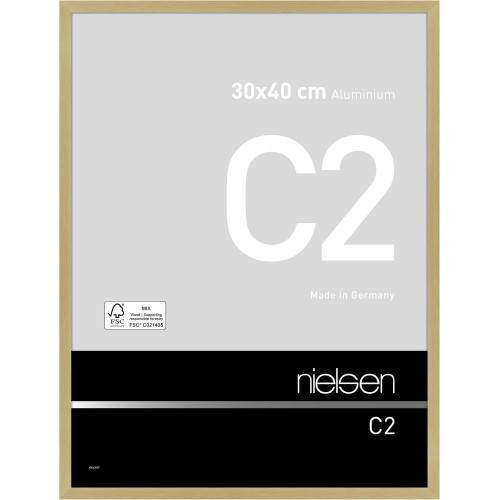 Cadre aluminium Nielsen C2 - doré or mat brossé