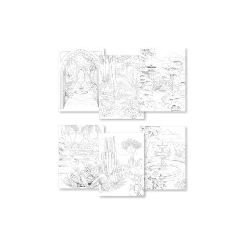 Clairefontaine paint-on multi-techniques A4+ Les jardins